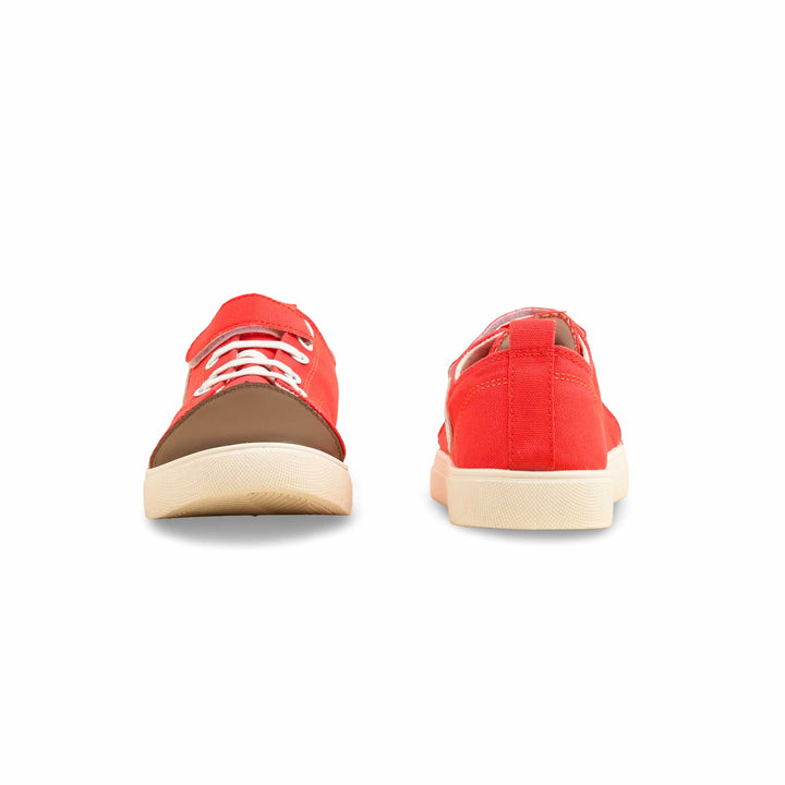 Red Casual Sneaker For Women AT7401
