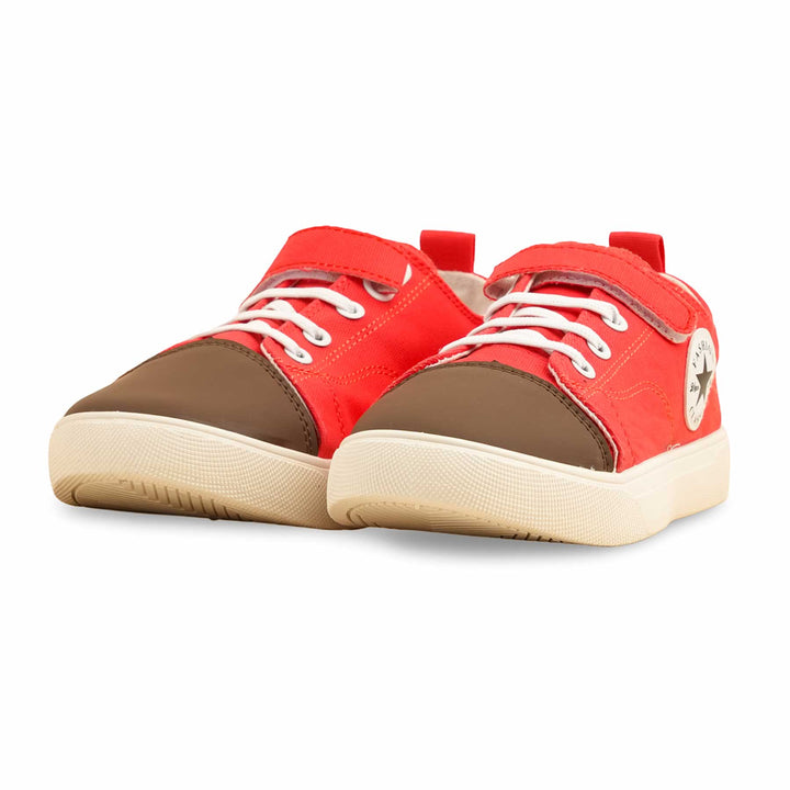 Red Casual Sneaker For Women AT7401