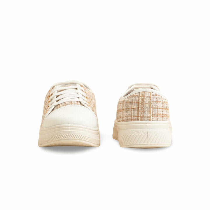 Beige Casual Sneaker For Women AT7408