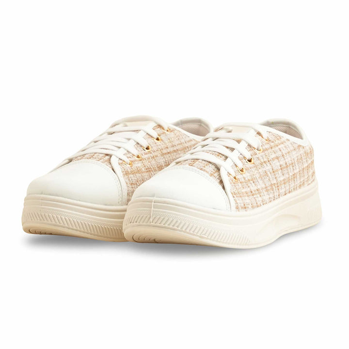Beige Casual Sneaker For Women AT7408