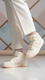 Beige Casual Sneaker For Women AT7461
