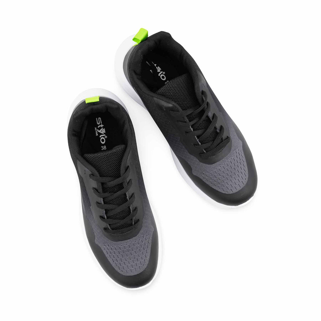 Black Athleisure Sneaker For Ladies AT7464