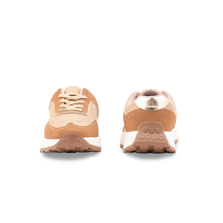 Beige Casual Sneaker For Ladies AT7487