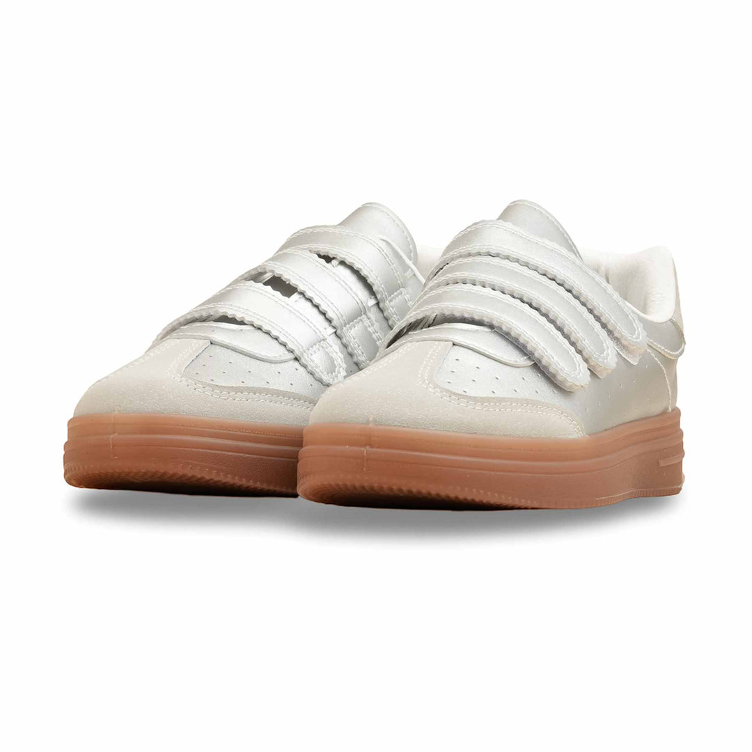 Silver Casual Women Sneaker AT7490