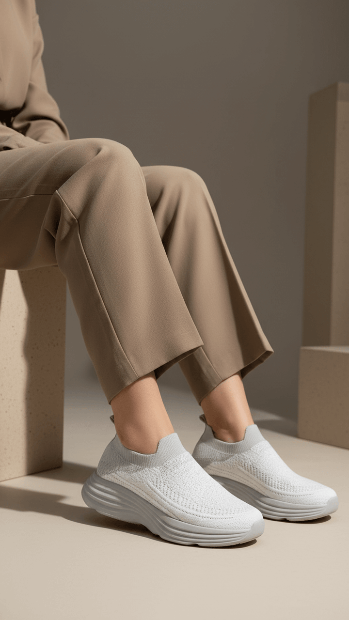 Grey Casual Women Sneaker AT9103
