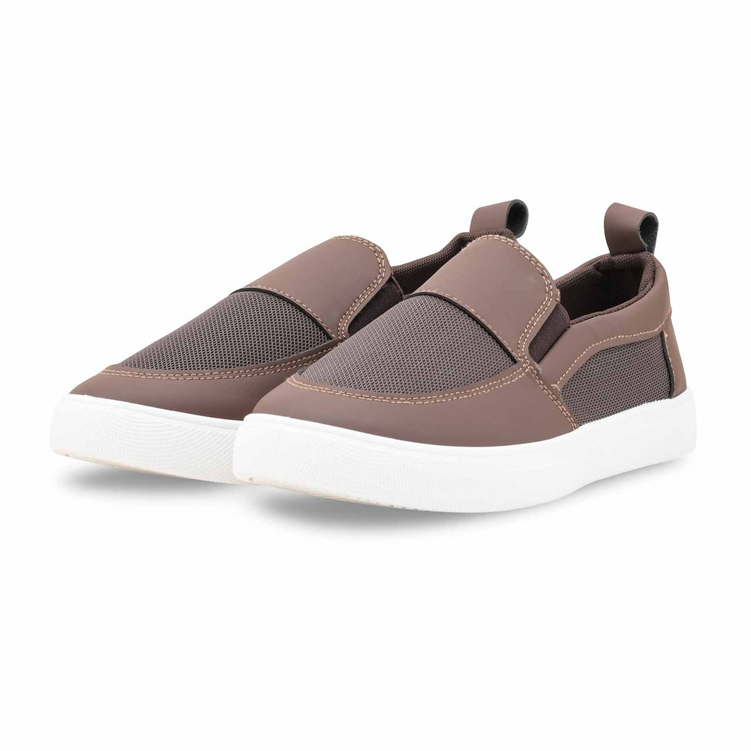 Brown Athleisure Casual Sneaker For Women AT9110
