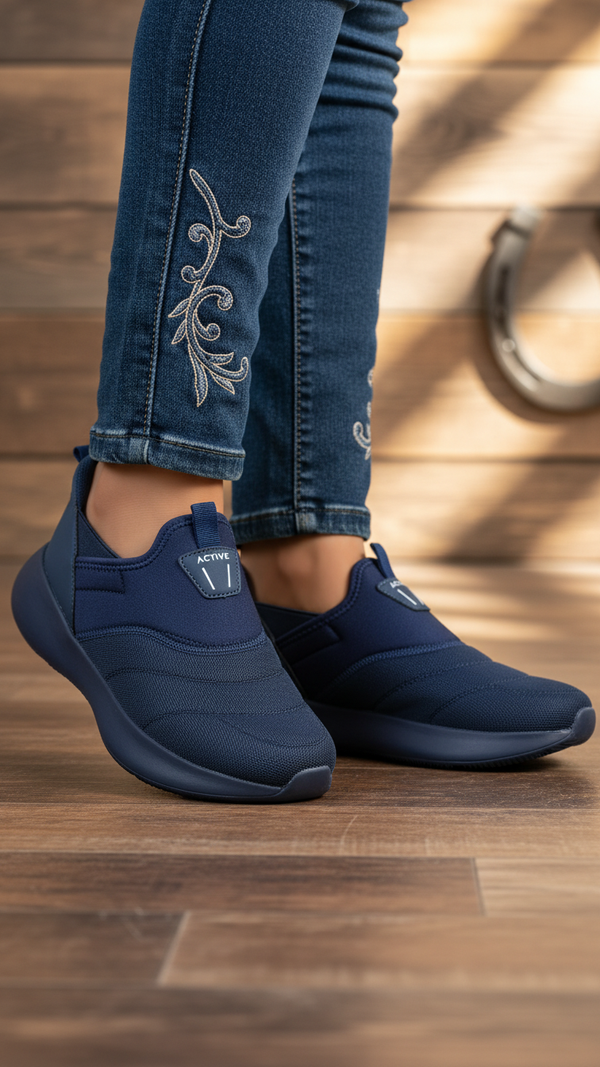 Blue Casual Women Sneaker AT9111