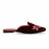 Maroon Back Open Mule CL1854