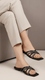 Black Casual Slipper CL1877