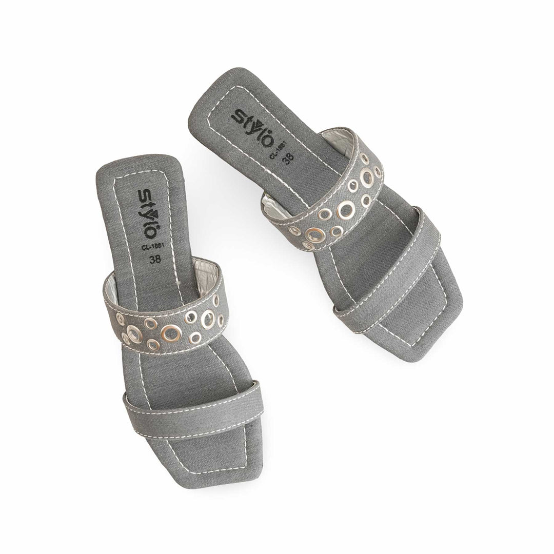 Grey Casual Women Slipper CL1881