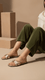 Golden Casual Slipper For Ladies CL1885