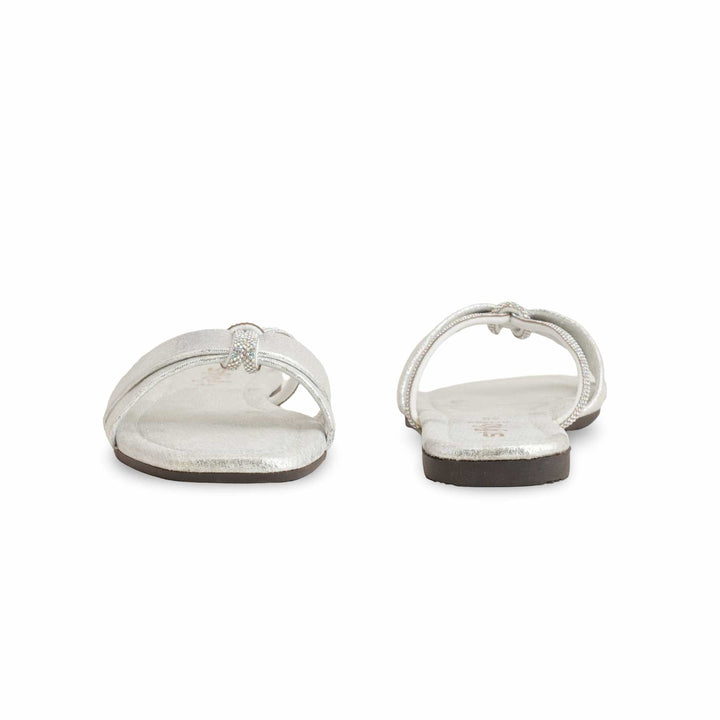 Silver Casual Slipper For Women CL1885