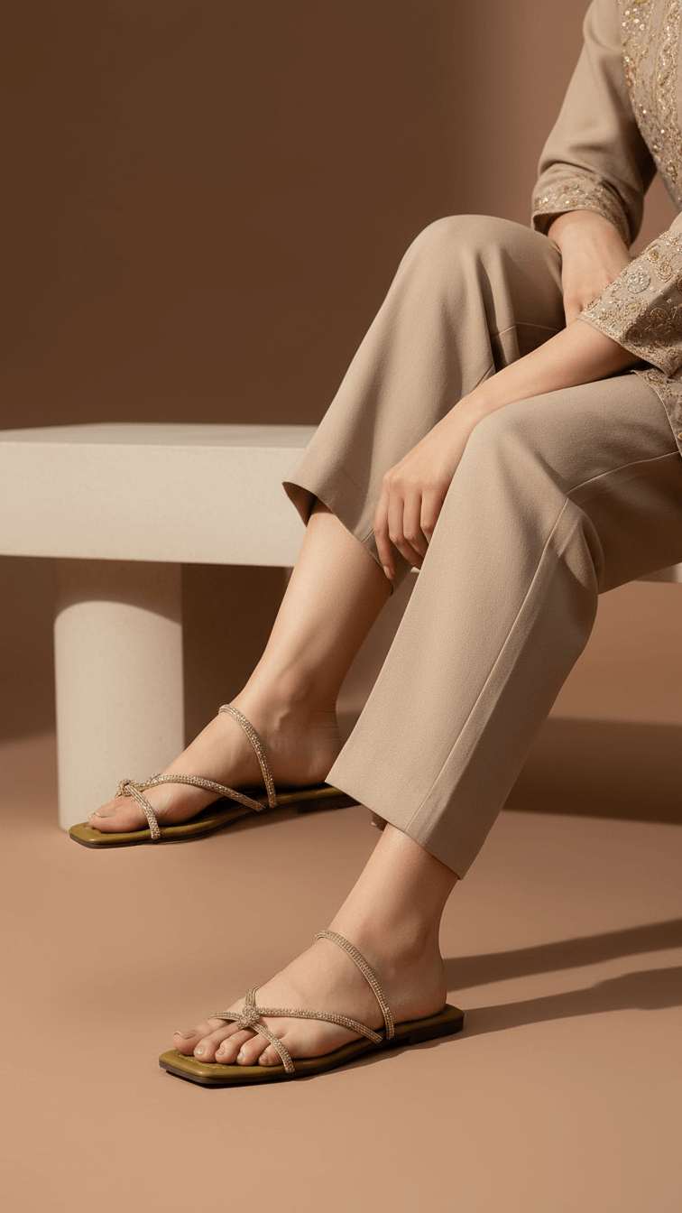 Brown Casual Slipper For Ladies CL1889