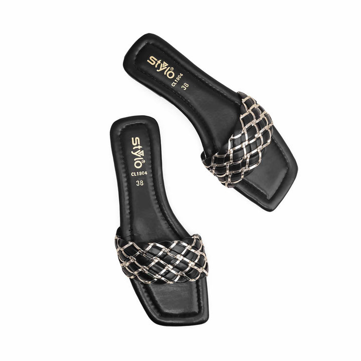 Black Casual Slipper CL1904