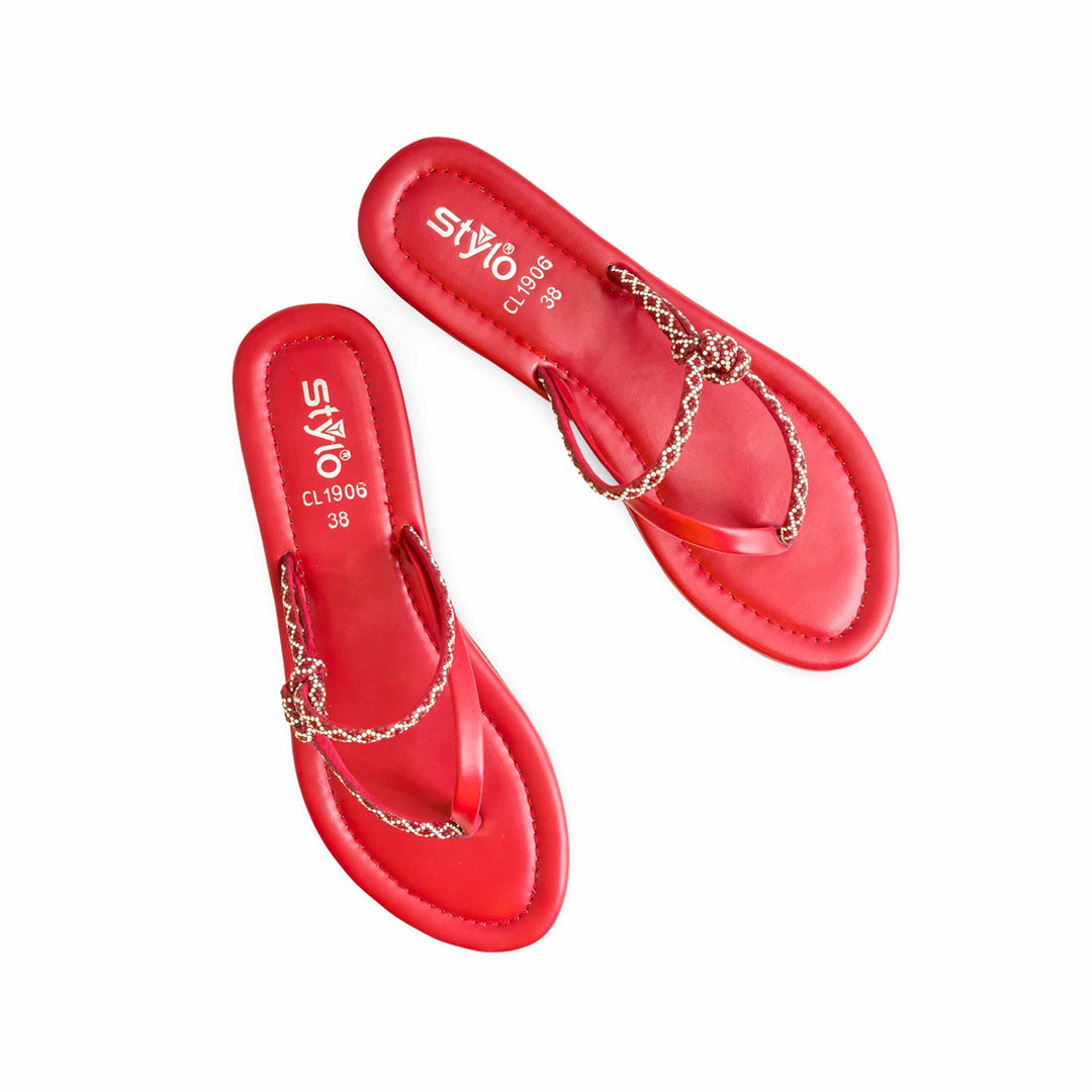 Maroon Casual Chappal For Ladies CL1906