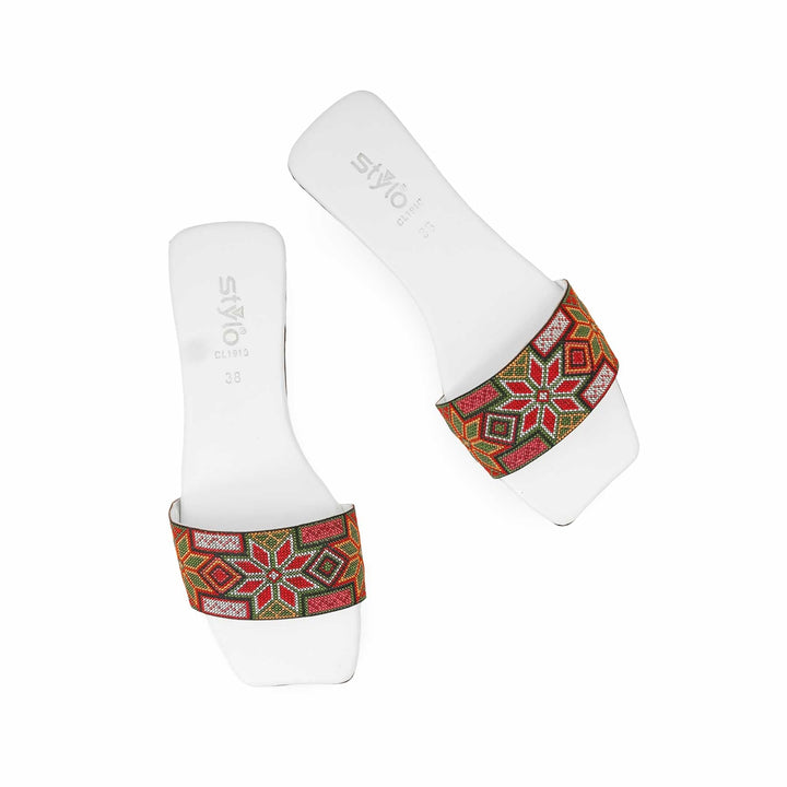 White Casual Slipper CL1910