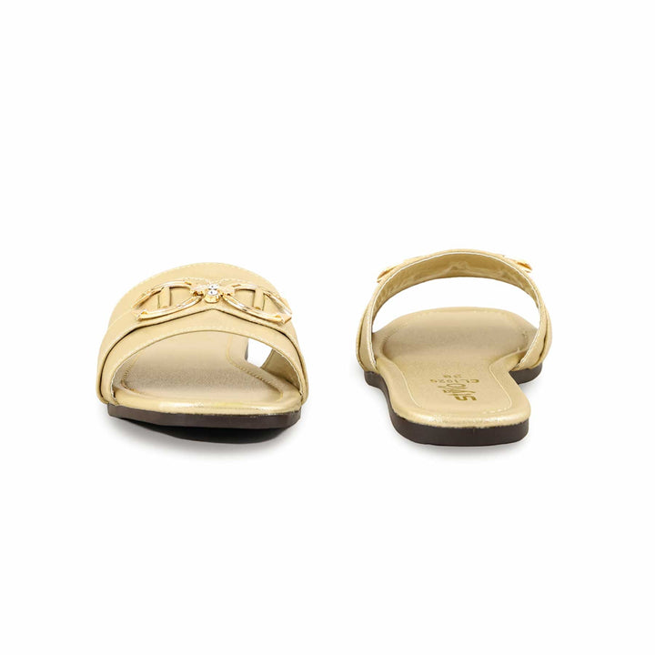 Golden Casual Slipper For Ladies CL1926