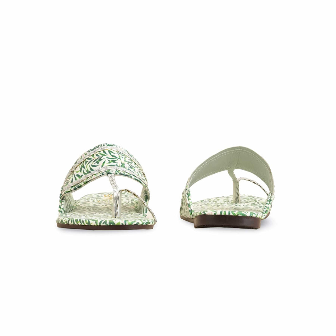 Green Casual Chappal CL1928