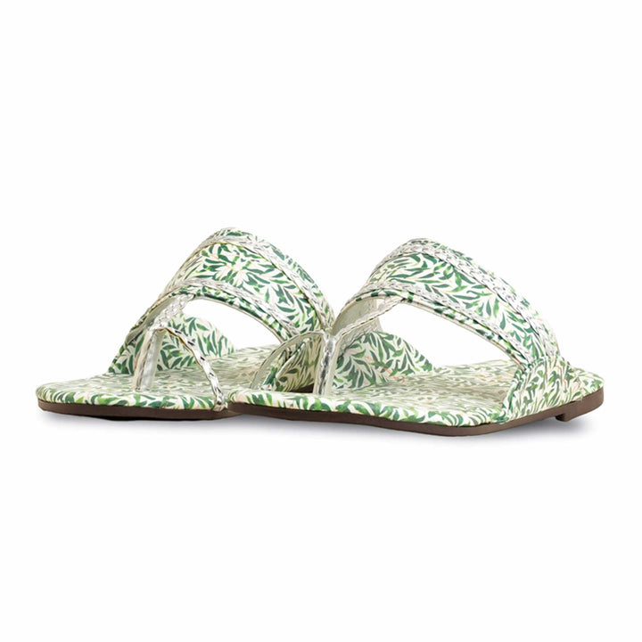 Green Casual Chappal CL1928