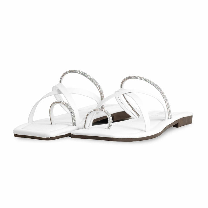 White Casual Chappal CL1936