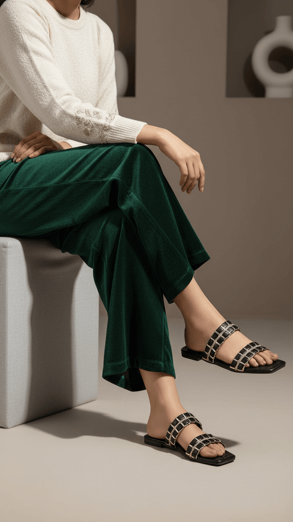Black Casual Slipper CL1949