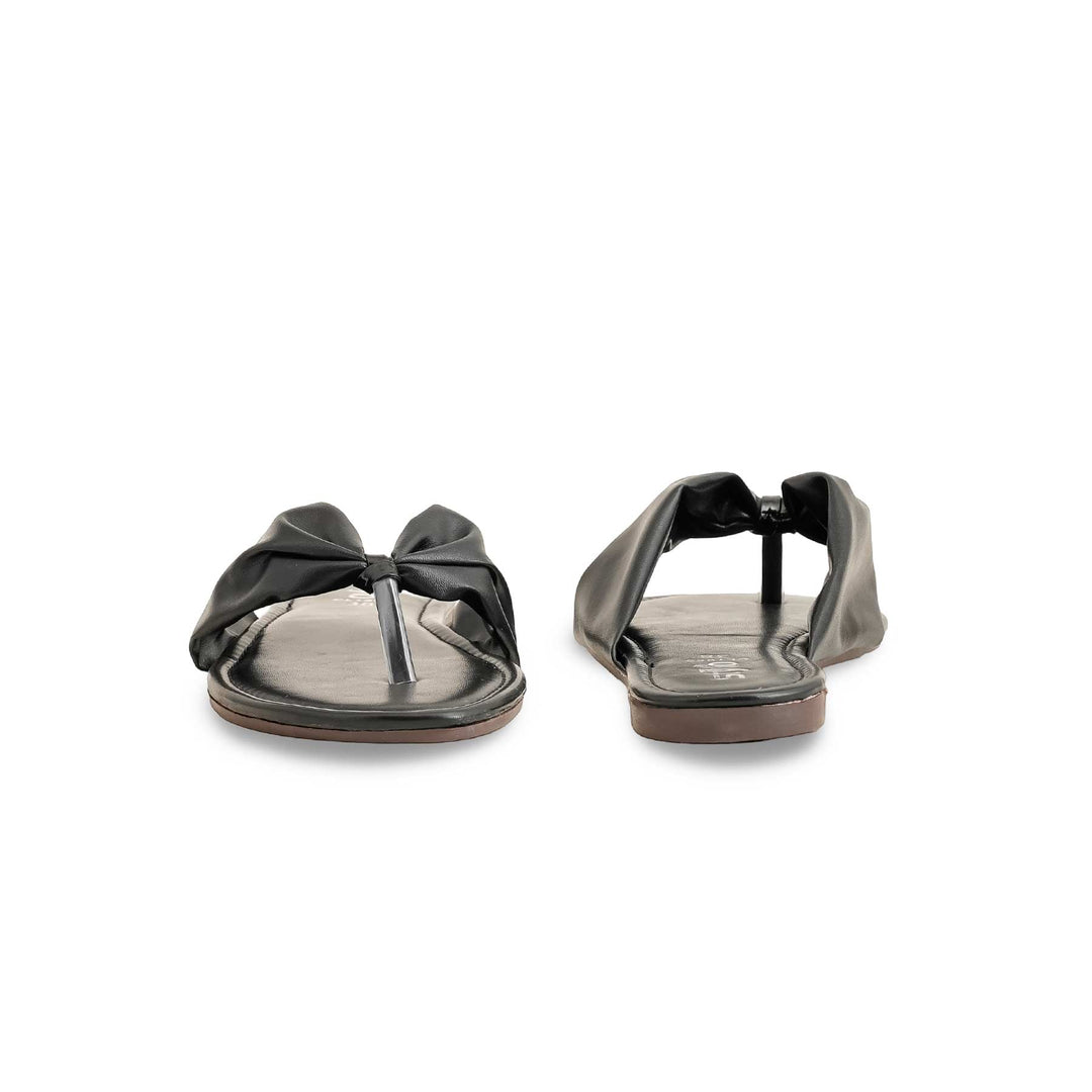 Black Casual Chappal For Women CL1962
