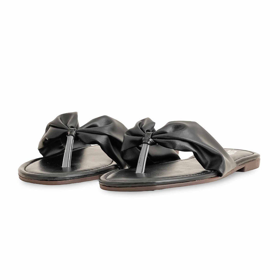 Black Casual Chappal For Women CL1962