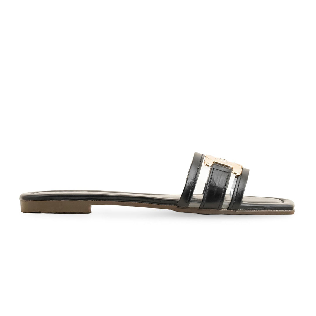 Black Casual Slipper For Women CL1967
