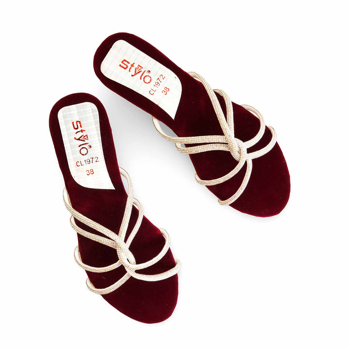 Maroon Casual Slipper For Women CL1972