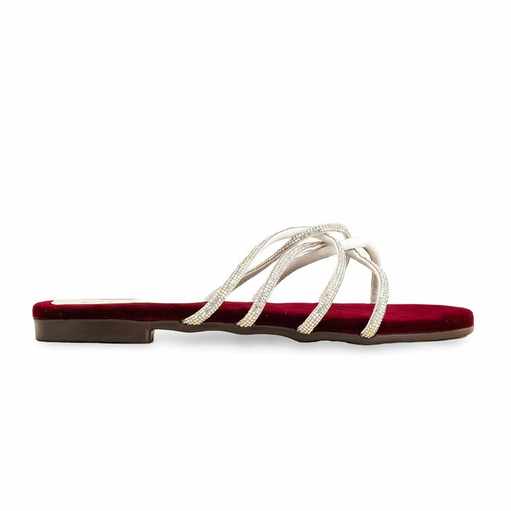 Maroon Casual Slipper For Women CL1972