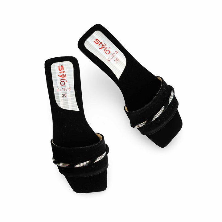 Black Casual Slipper For Women CL1973