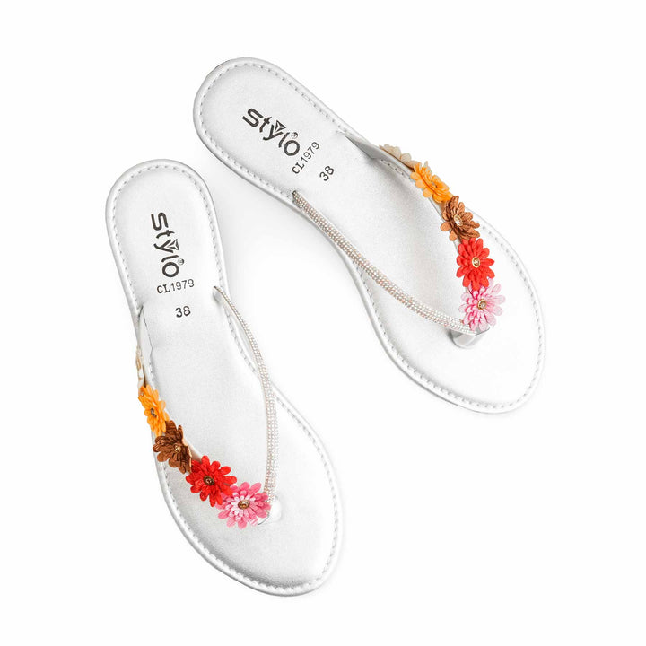 Silver Casual Chappal CL1979