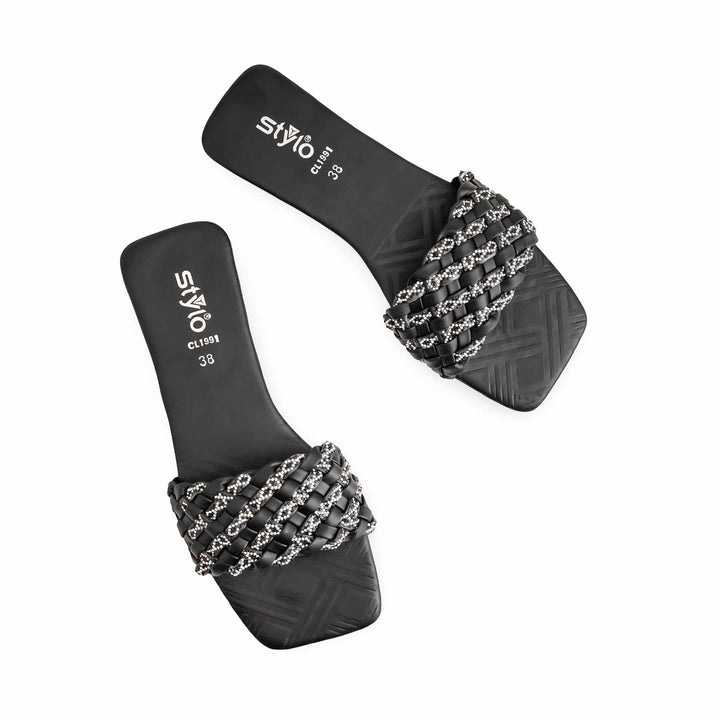 Black Casual Slipper CL1991