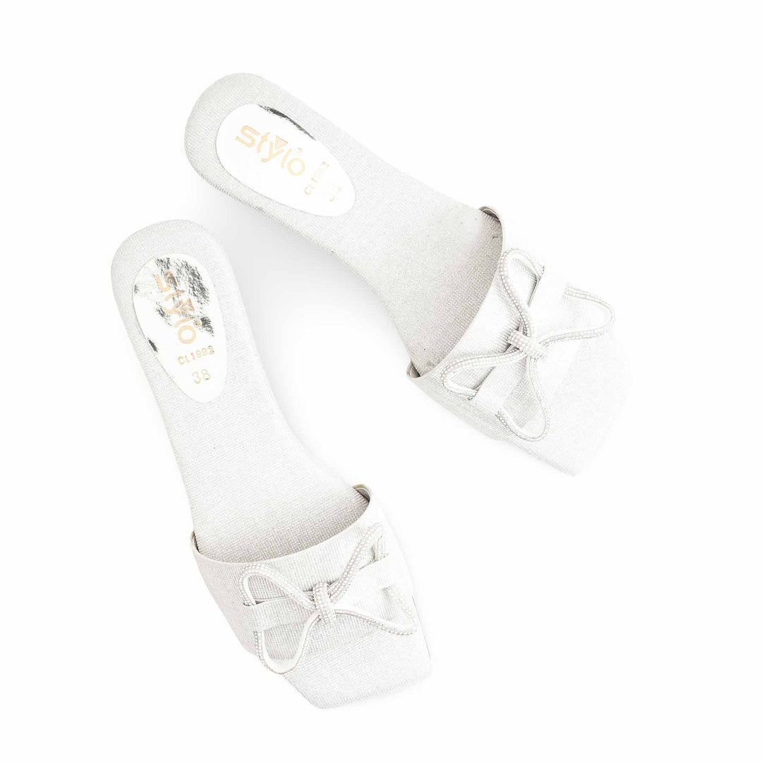 Silver Casual Women Slipper CL1992