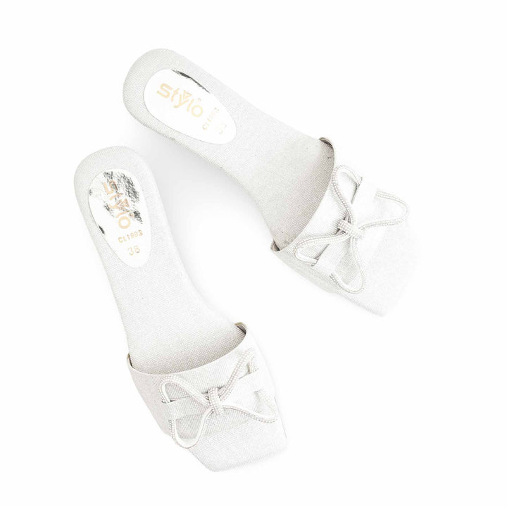Silver Casual Women Slipper CL1992
