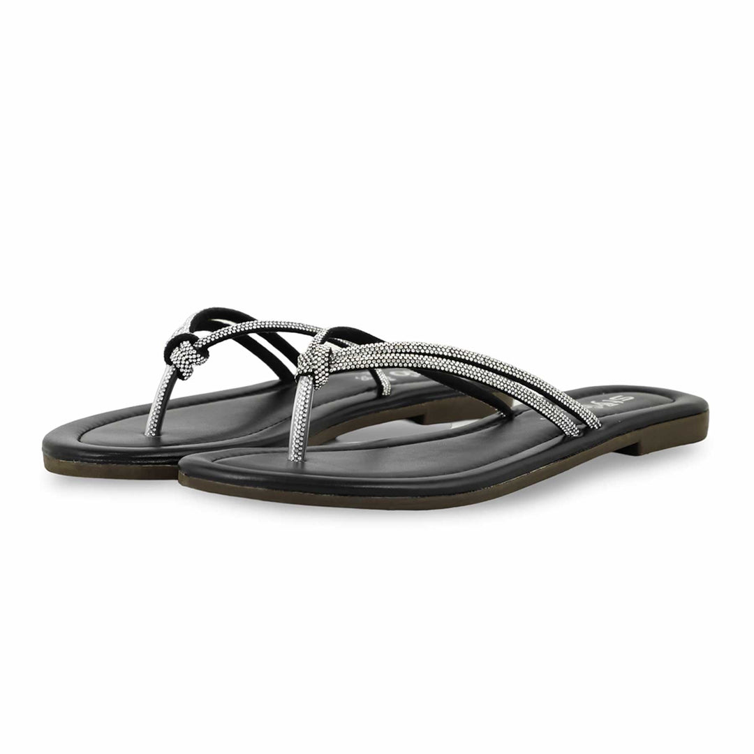Black Casual Chappal For Women CL1994