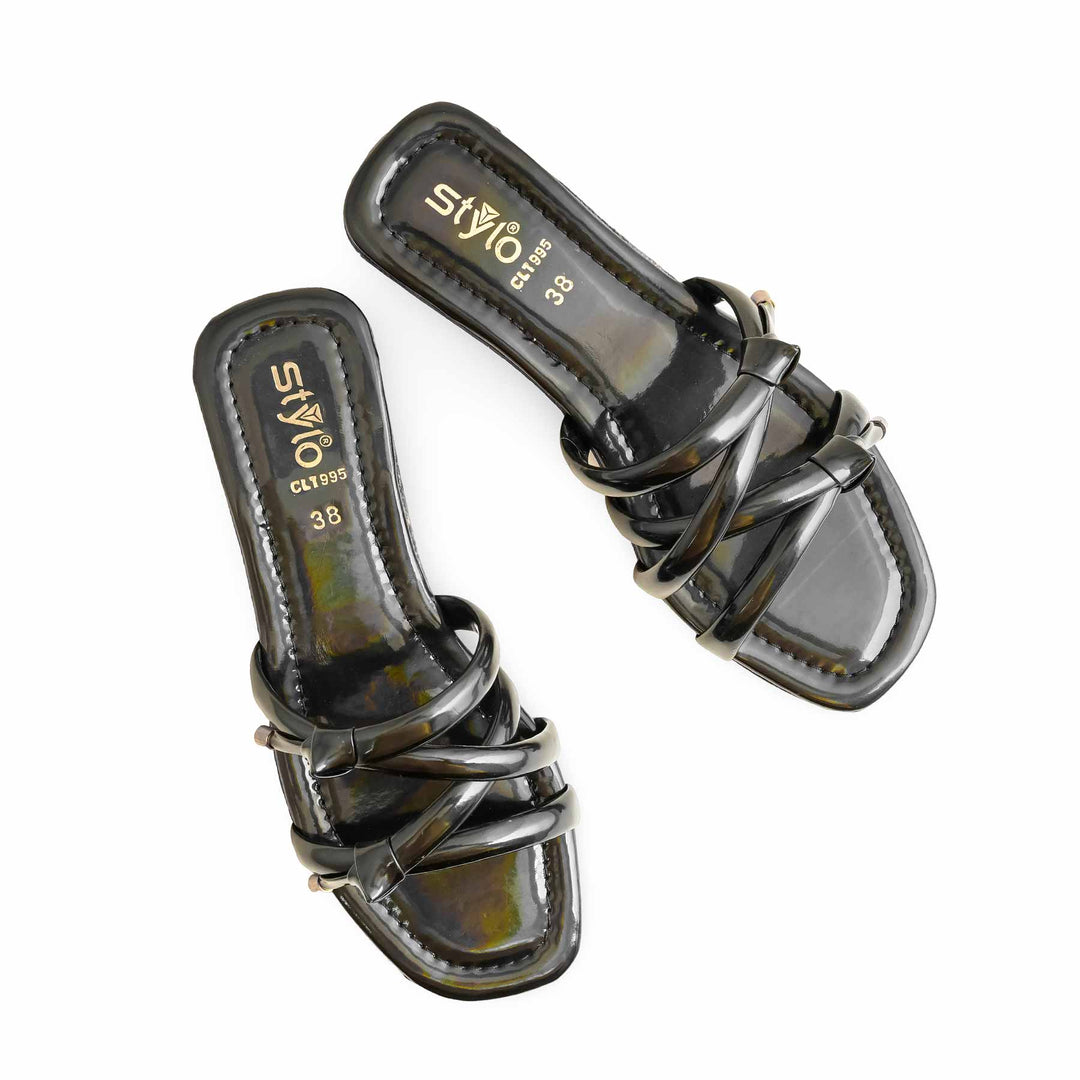 Black Casual Women Slipper CL1995