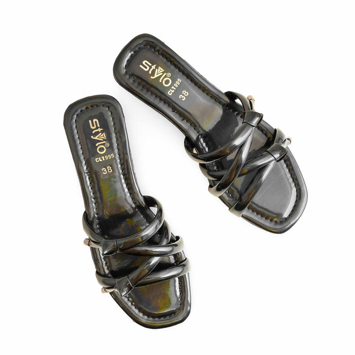 Black Casual Women Slipper CL1995