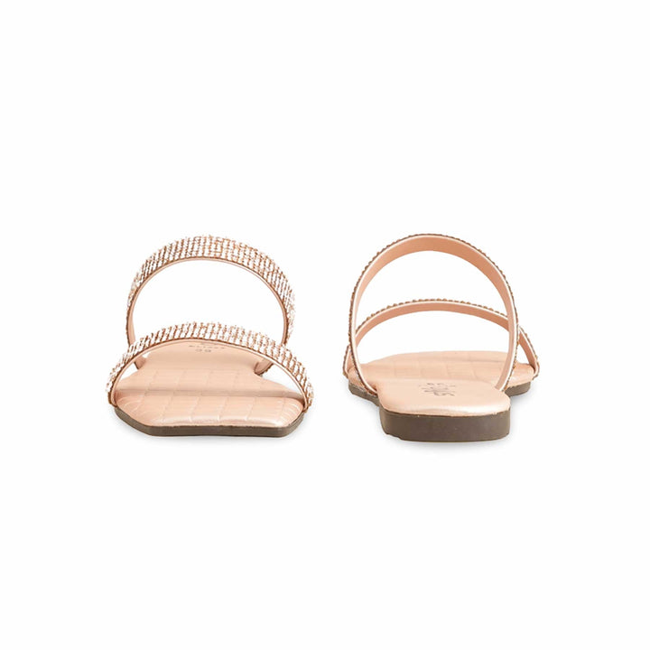 Peach Casual Slippers For Ladies CL1997