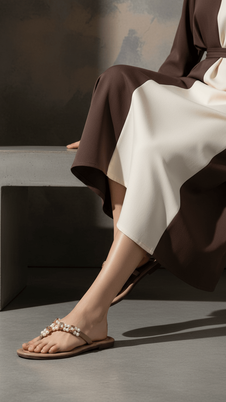 Beige Casual Chappal For Ladies CL2000