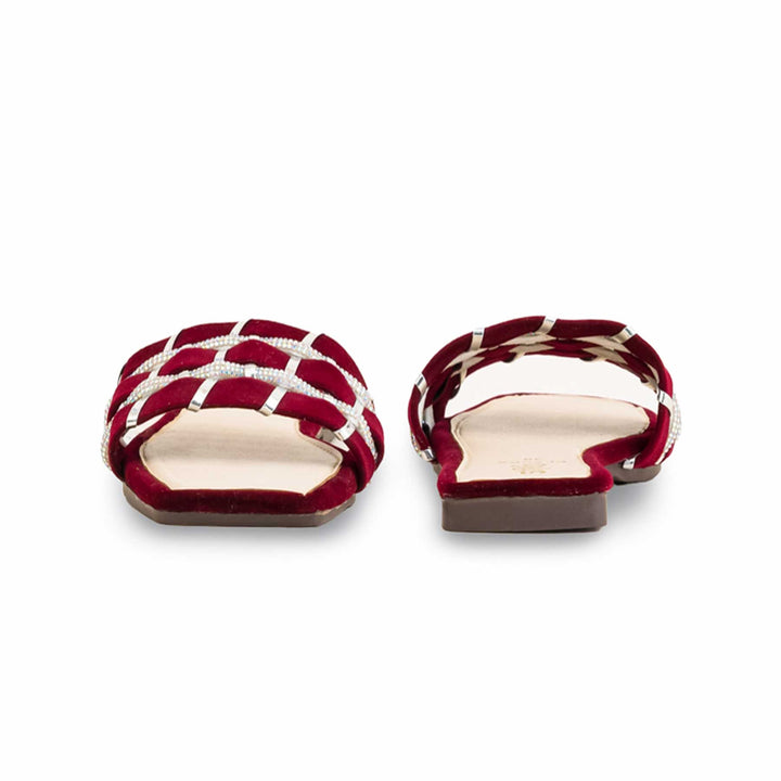 Maroon Casual Women Slipper CL2002