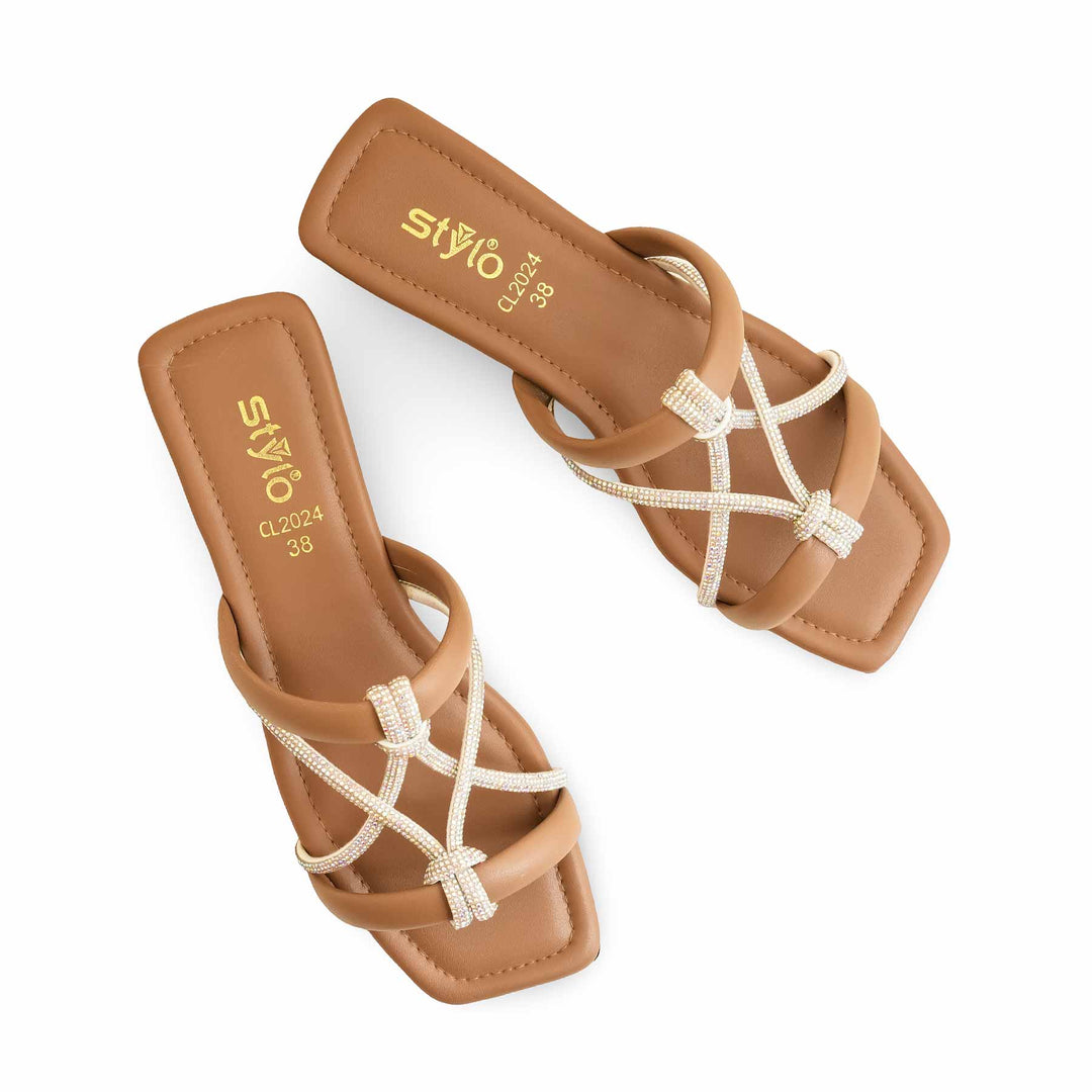 Brown Casual Slipper CL2024