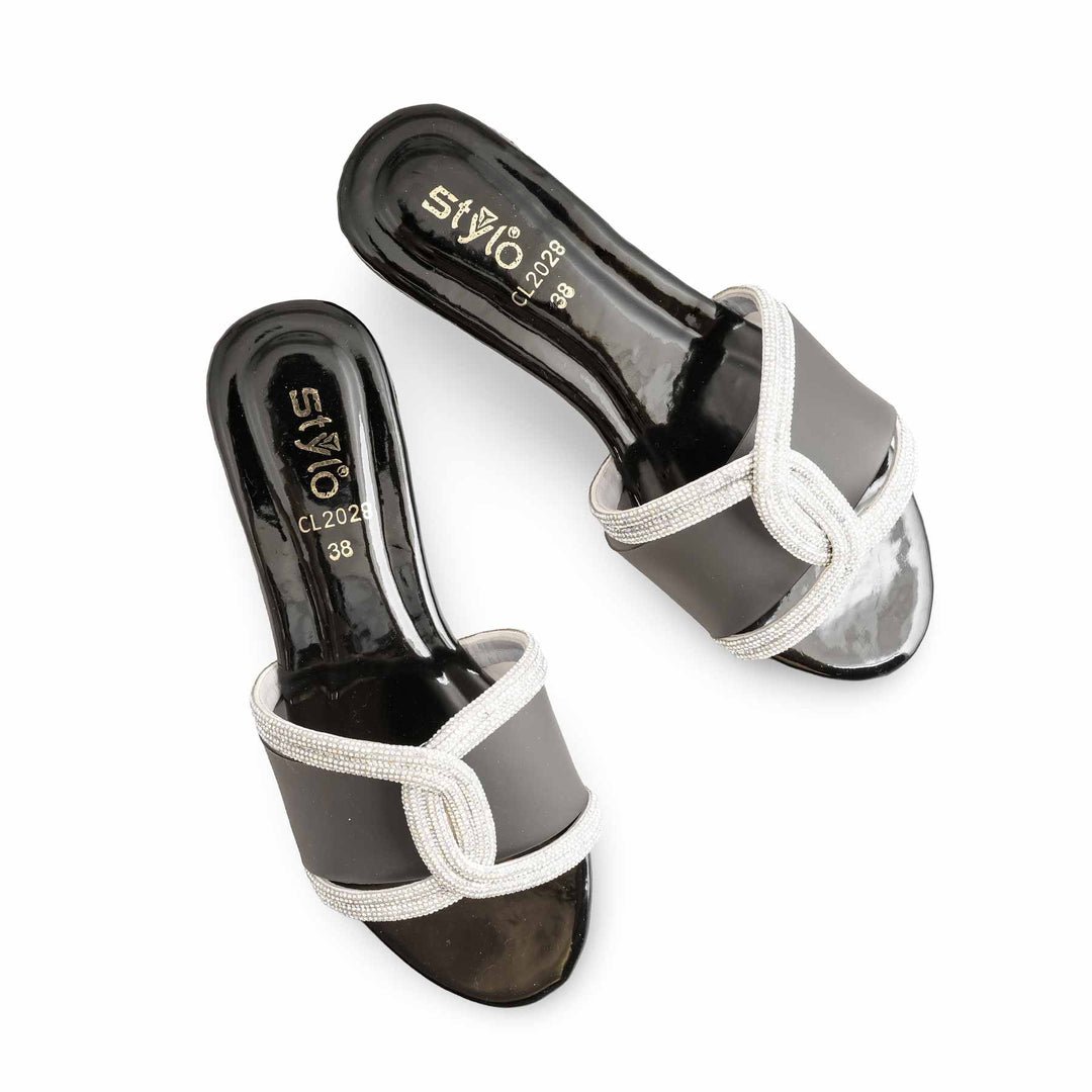 Black Casual Women Slipper CL2028