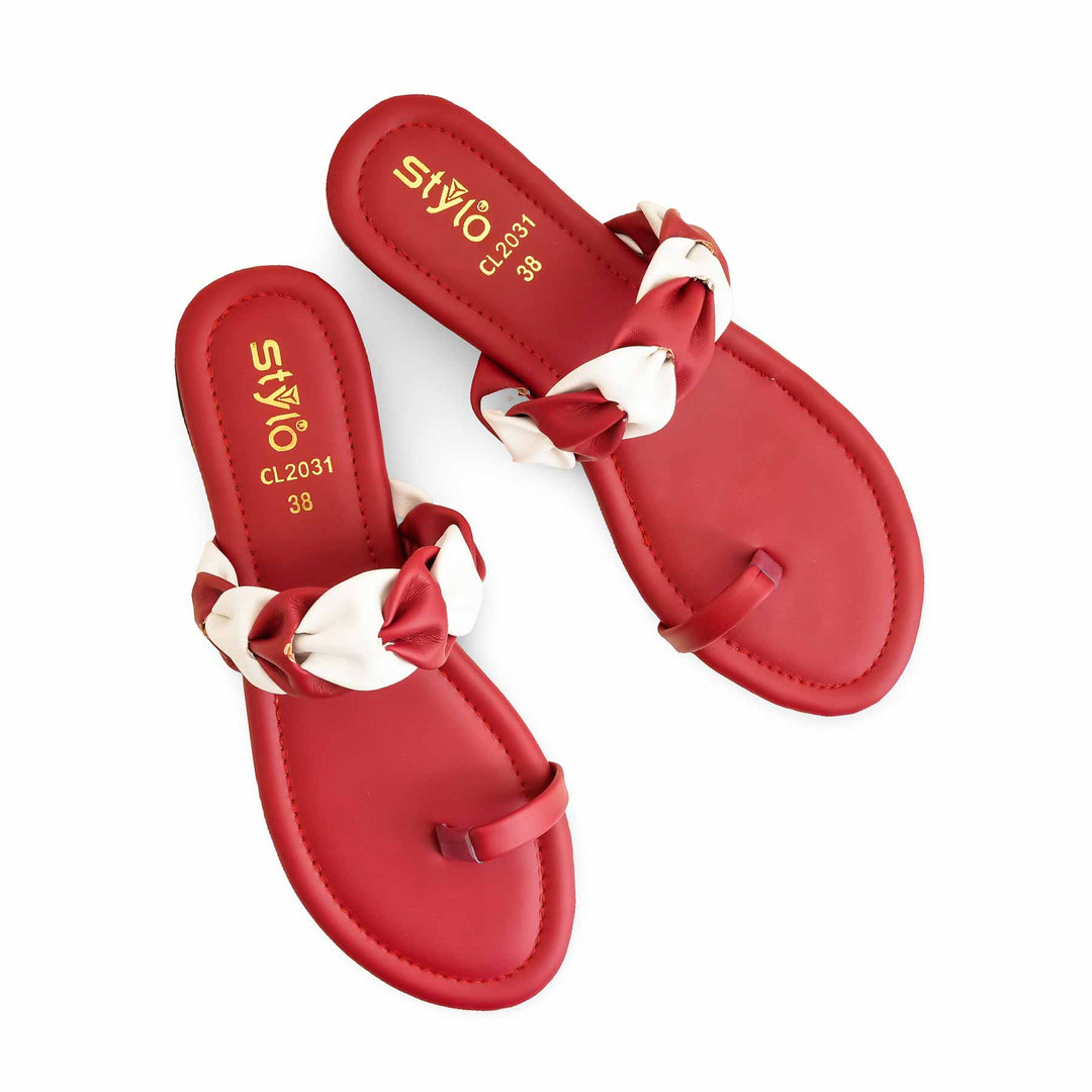 Maroon Casual Chappal For Ladies CL2031