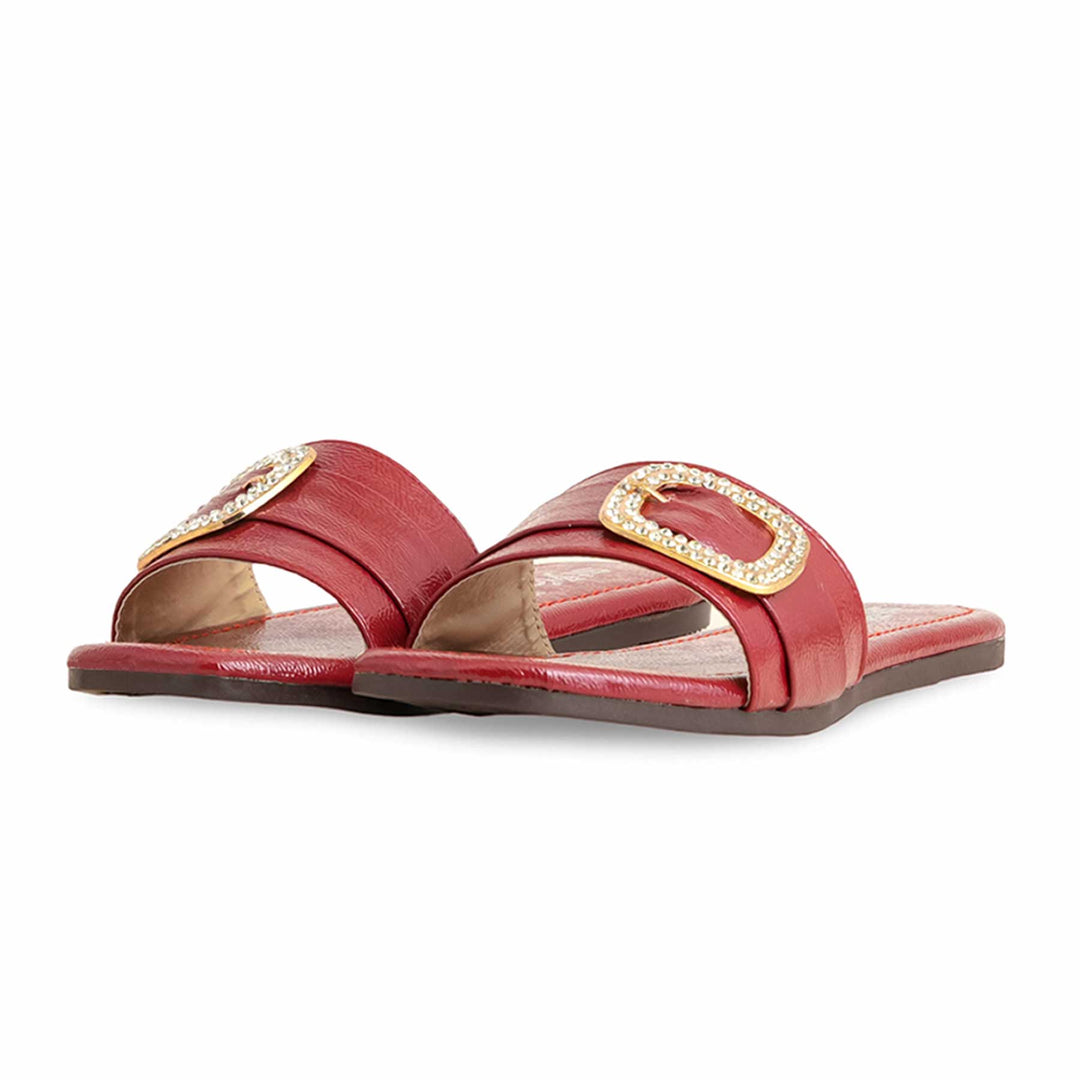 Maroon Casual Slipper For Ladies CL2038