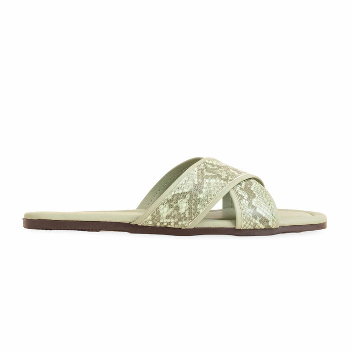 Green Casual Slipper For Ladies CL2040