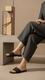 Black Casual Slipper CL2051