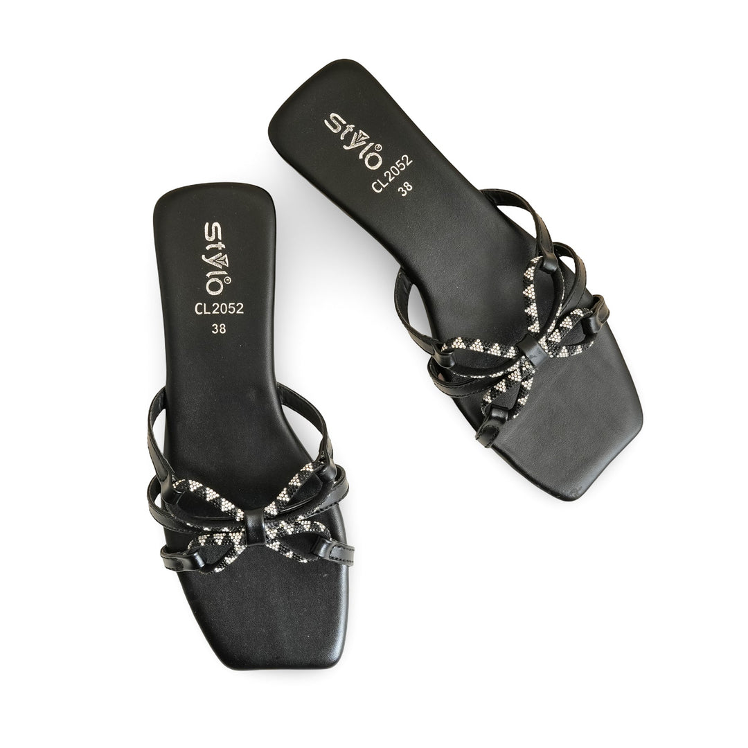 Black Casual Slipper CL2052