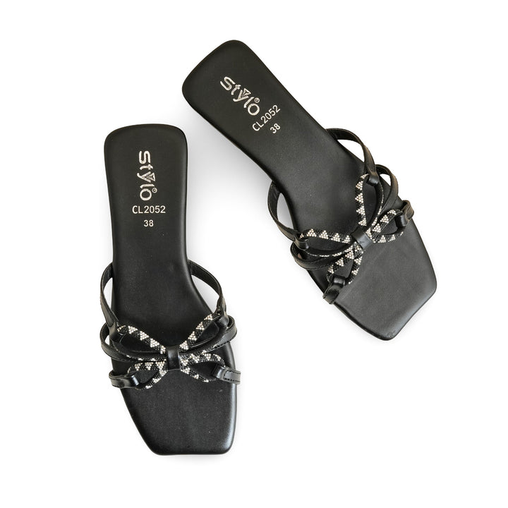 Black Casual Slipper CL2052