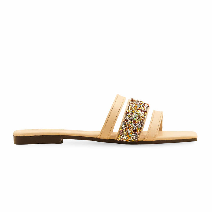 Cream Casual Slipper For Ladies CL2061
